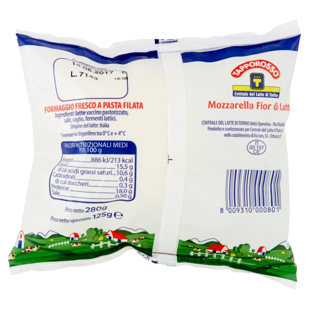 Mozzarella Fior di Latte in Busta, 125 g